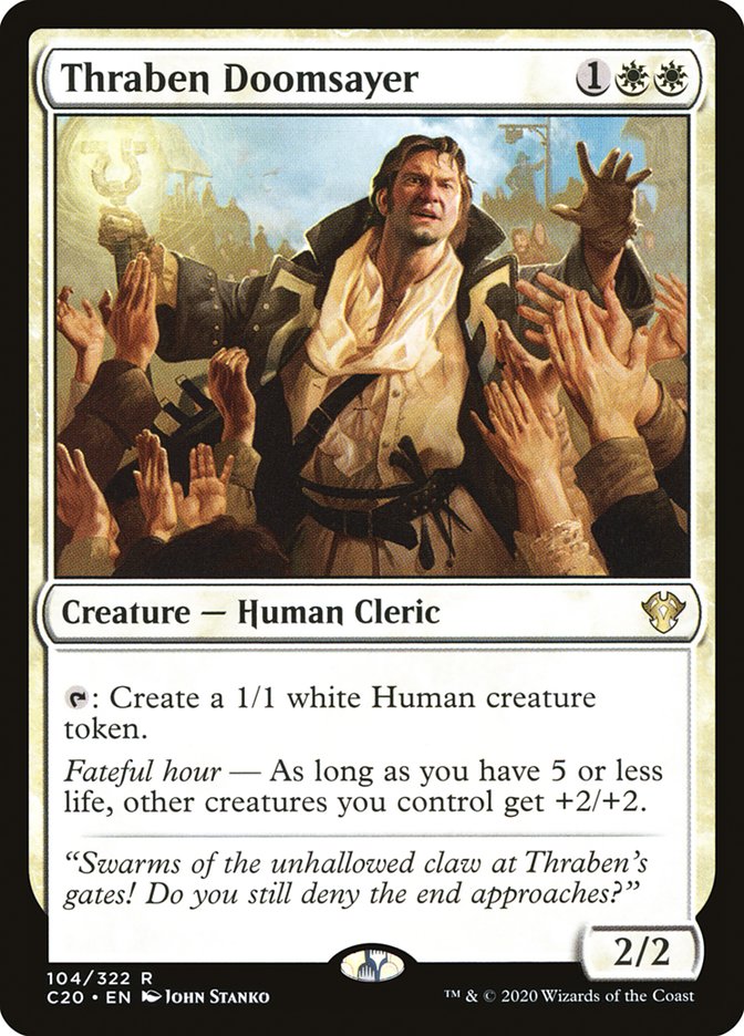 Thraben Doomsayer [Commander 2020] Magic: The Gathering