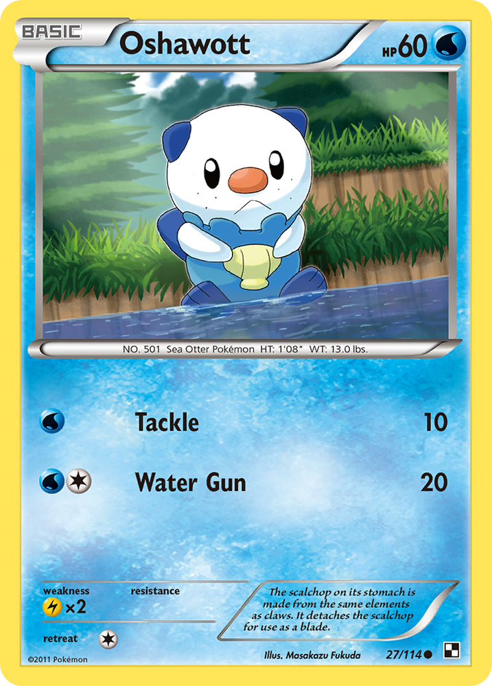 Oshawott (27/114) [Black & White: Base Set] Pokémon