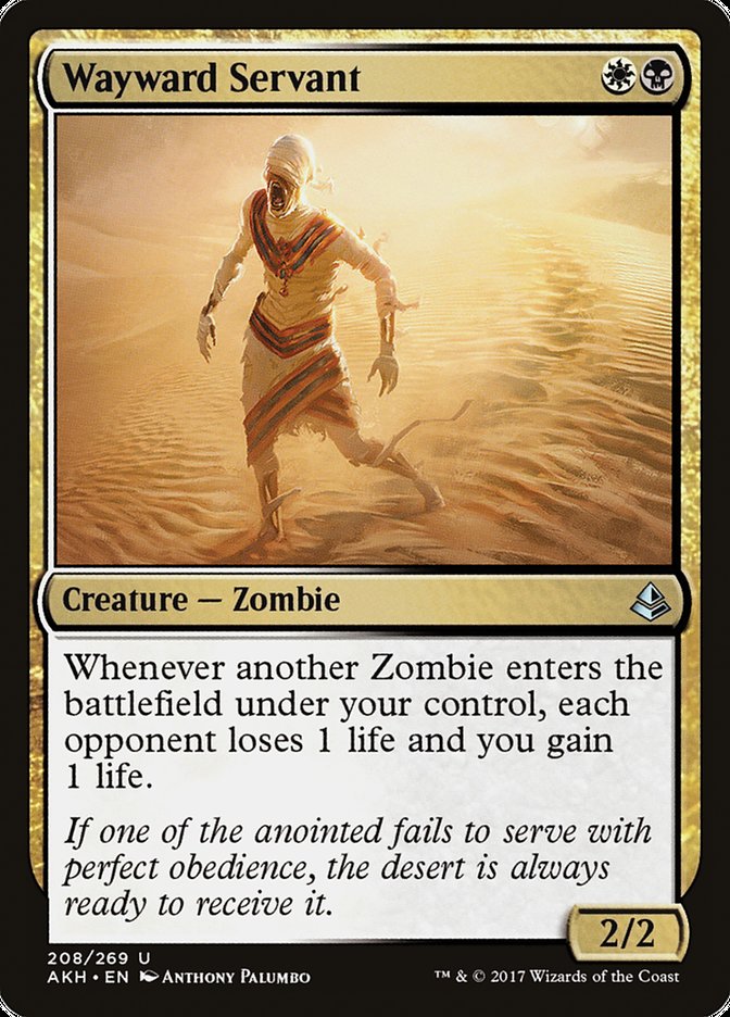 Wayward Servant [Amonkhet] Magic: The Gathering