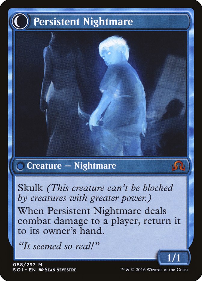 Startled Awake // Persistent Nightmare [Shadows over Innistrad] Magic: The Gathering