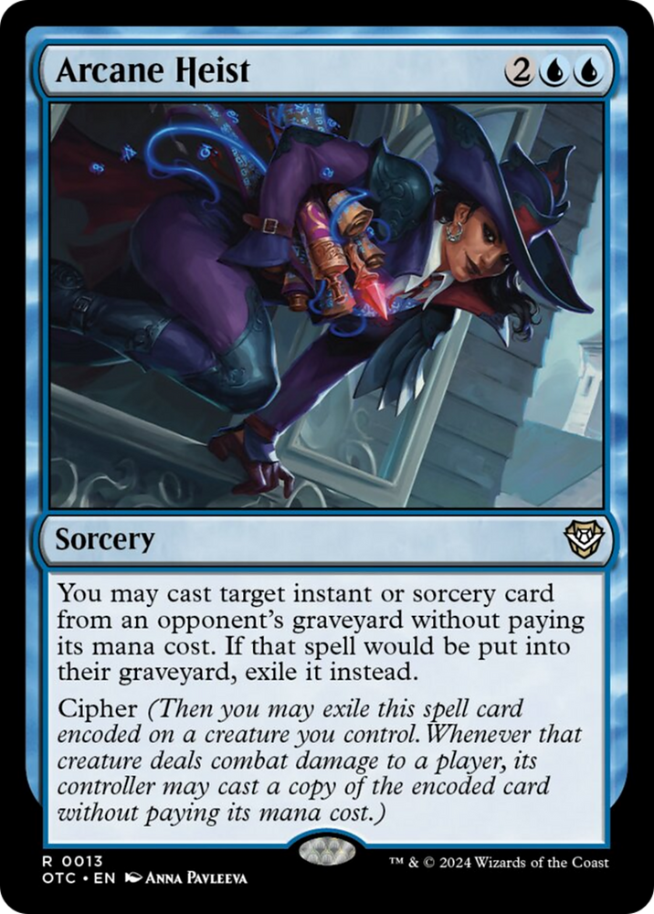 Arcane Heist [Outlaws of Thunder Junction Commander] Magic: The Gathering