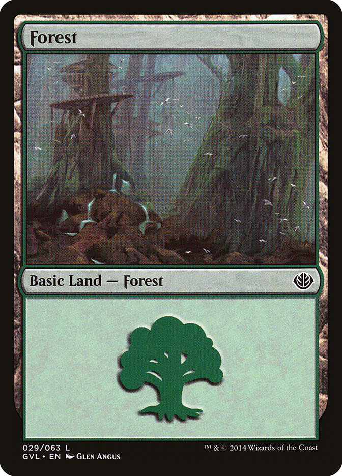 Forest (29) (Garruk vs. Liliana) [Duel Decks Anthology] Magic: The Gathering