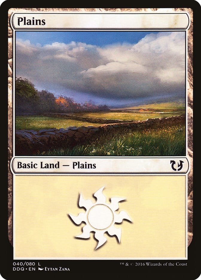 Plains (40) [Duel Decks: Blessed vs. Cursed] Magic: The Gathering