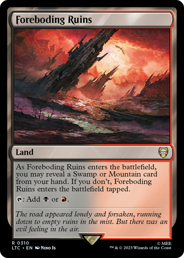 Foreboding Ruins [The Lord of the Rings: Tales of Middle-Earth Commander] Magic: The Gathering