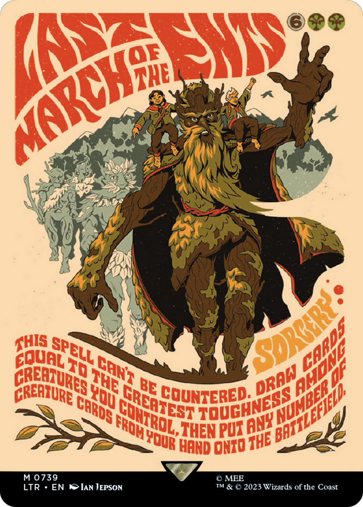 Last March of the Ents (Borderless Poster) [The Lord of the Rings: Tales of Middle-Earth] Magic: The Gathering