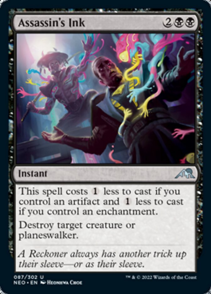 Assassin's Ink [Kamigawa: Neon Dynasty] Magic: The Gathering