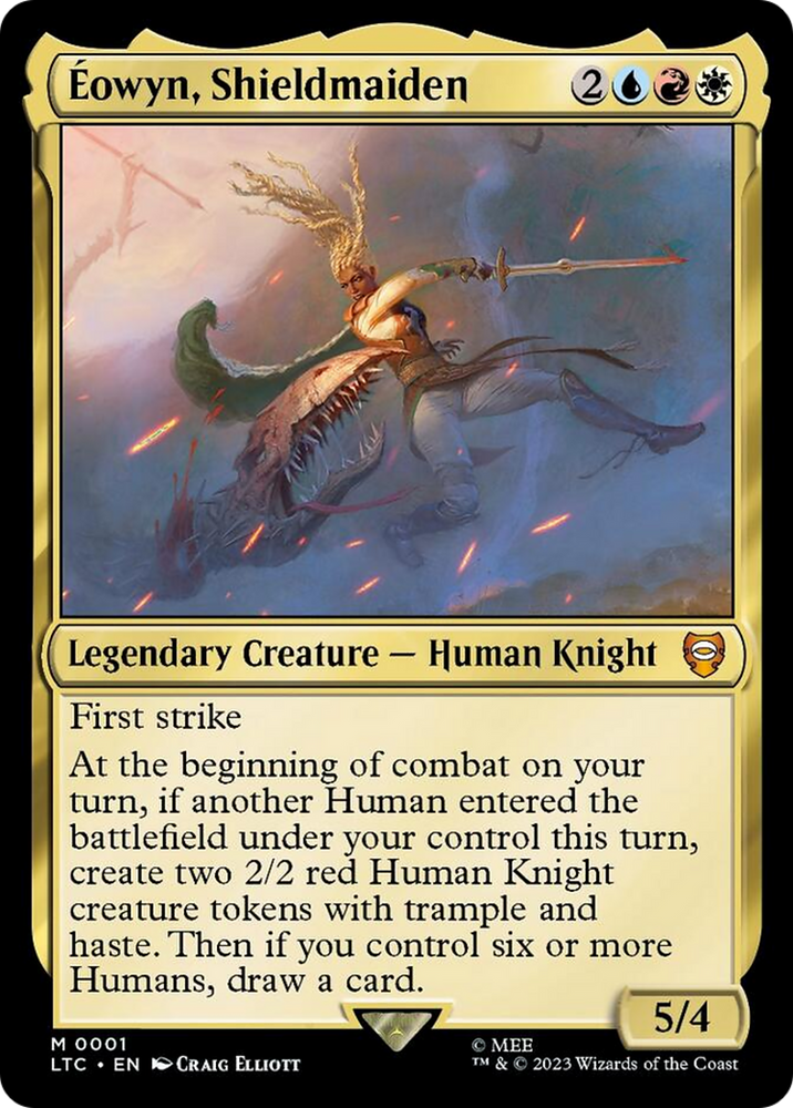 Eowyn, Shieldmaiden [The Lord of the Rings: Tales of Middle-Earth Commander] Magic: The Gathering