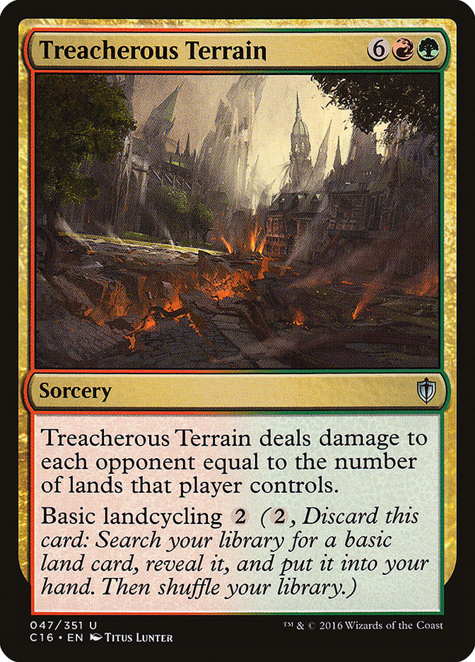 Treacherous Terrain [Commander 2016] Magic: The Gathering