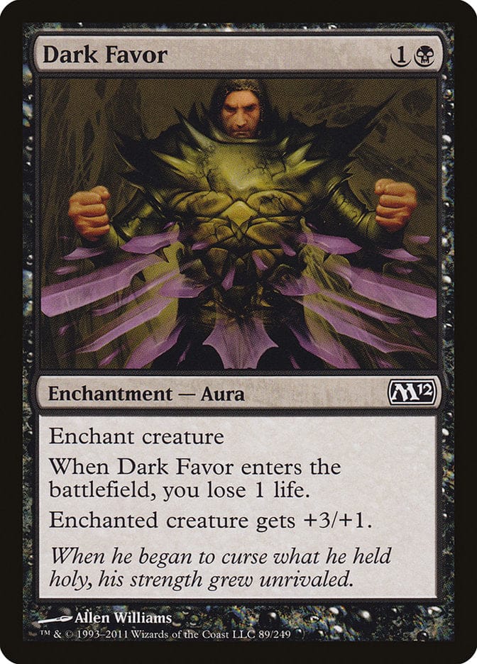 Dark Favor [Magic 2012] Magic: The Gathering