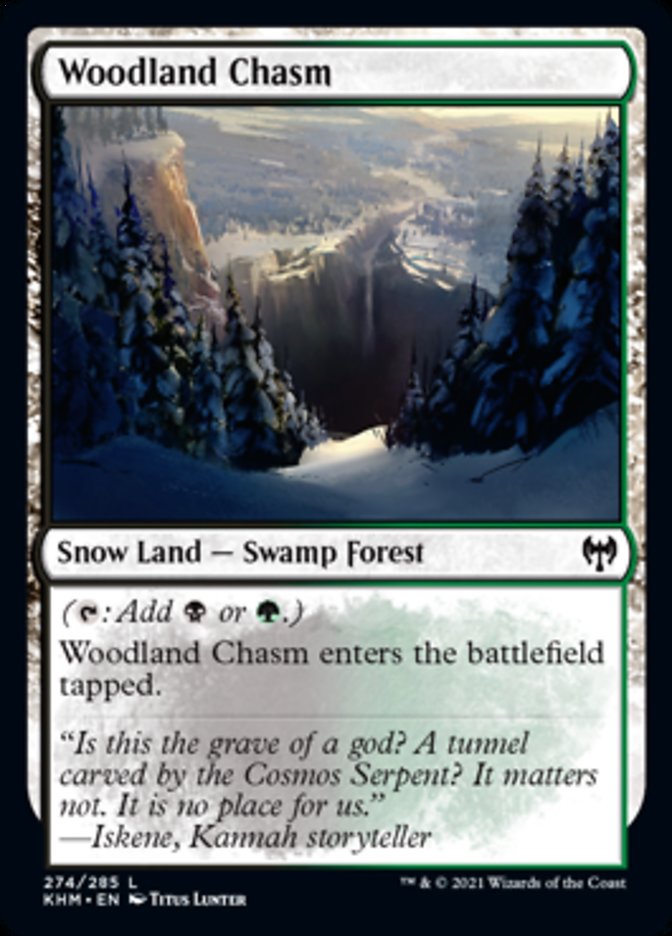 Woodland Chasm [Kaldheim] Magic: The Gathering