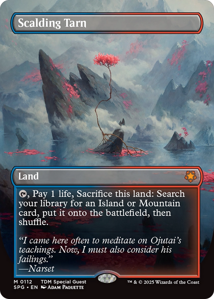 Scalding Tarn (Borderless) [Tarkir: Dragonstorm Special Guests] Magic: The Gathering