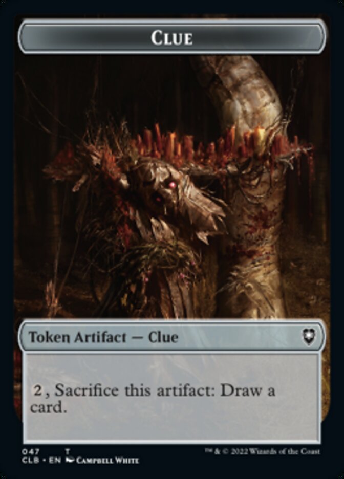 Shapeshifter (022) // Clue Double-Sided Token [Commander Legends: Battle for Baldur's Gate Tokens] Magic: The Gathering