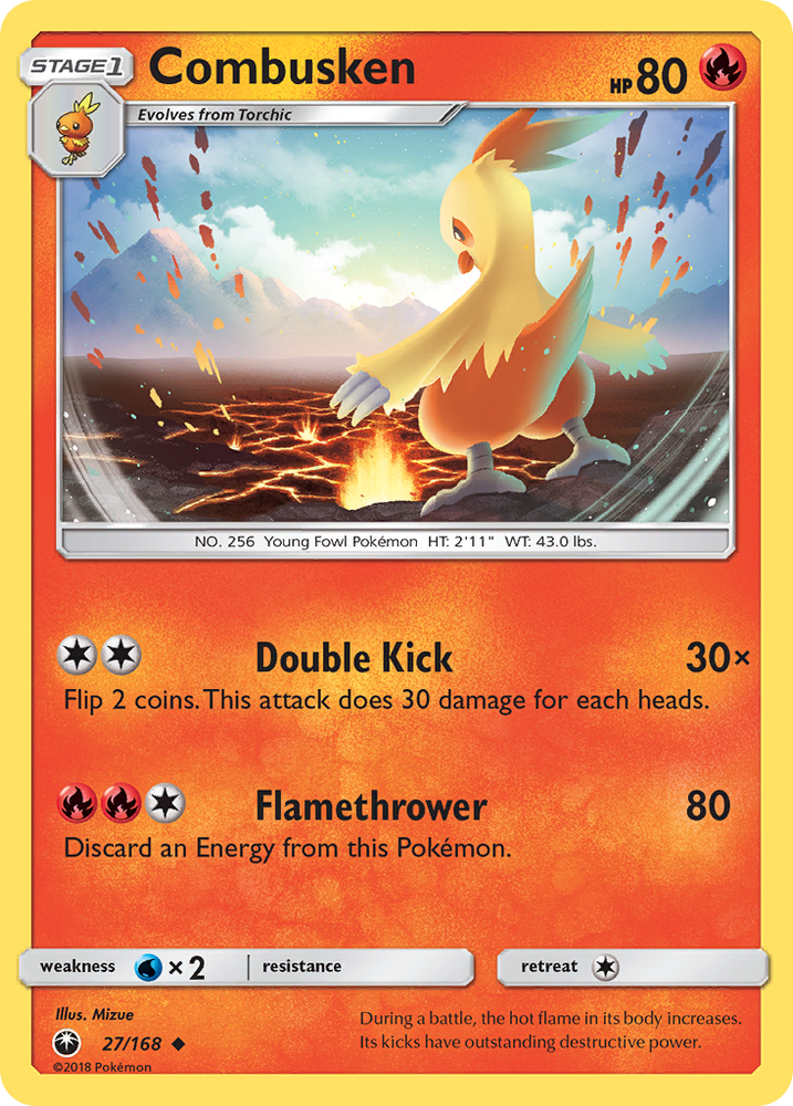 Combusken (27/168) [Sun & Moon: Celestial Storm] Pokémon