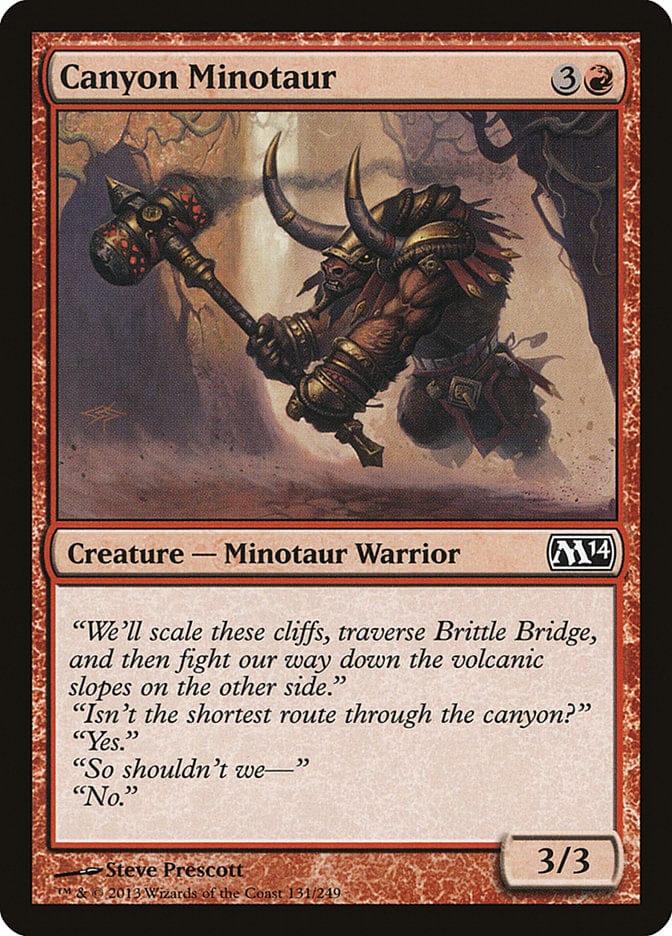 Canyon Minotaur [Magic 2014] Magic: The Gathering