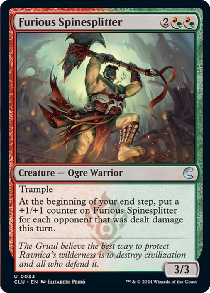 Furious Spinesplitter [Ravnica: Clue Edition] Magic: The Gathering