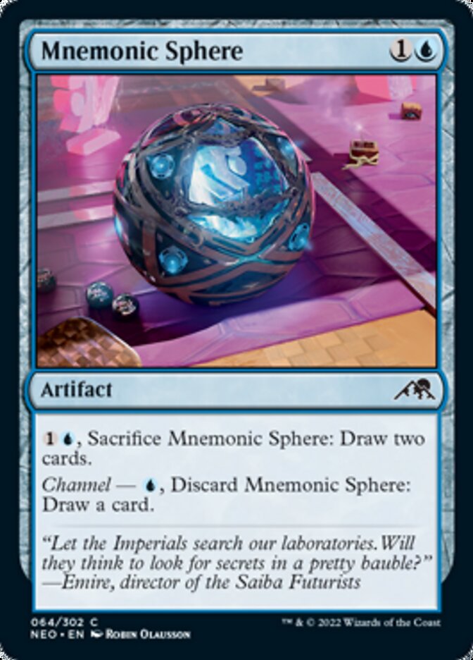 Mnemonic Sphere [Kamigawa: Neon Dynasty] Magic: The Gathering