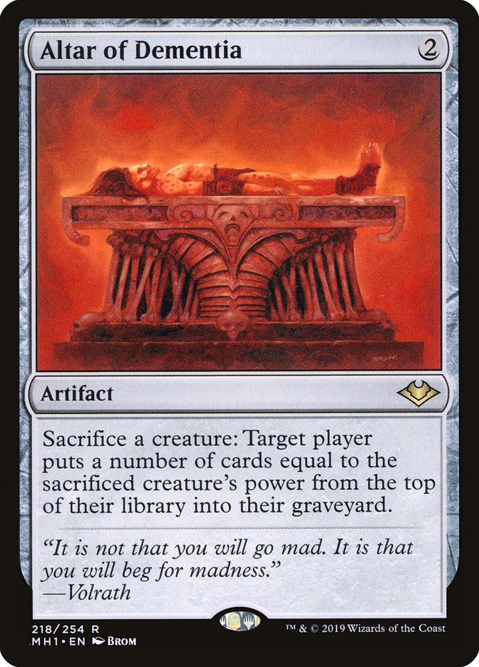 Altar of Dementia [Modern Horizons] Magic: The Gathering