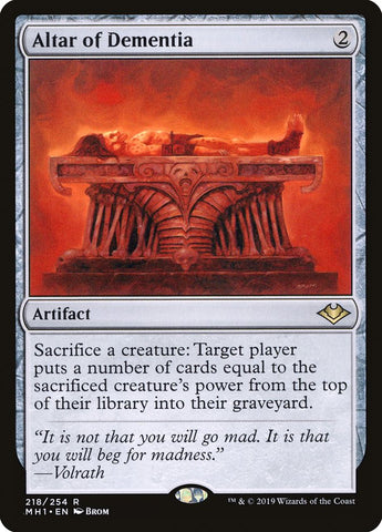 Altar of Dementia [Modern Horizons] Magic: The Gathering
