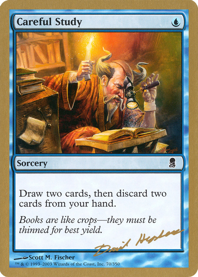 Careful Study (Dave Humpherys) [World Championship Decks 2003] Magic: The Gathering