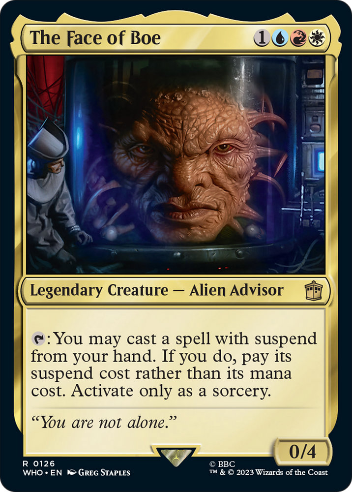 The Face of Boe [Doctor Who] Magic: The Gathering