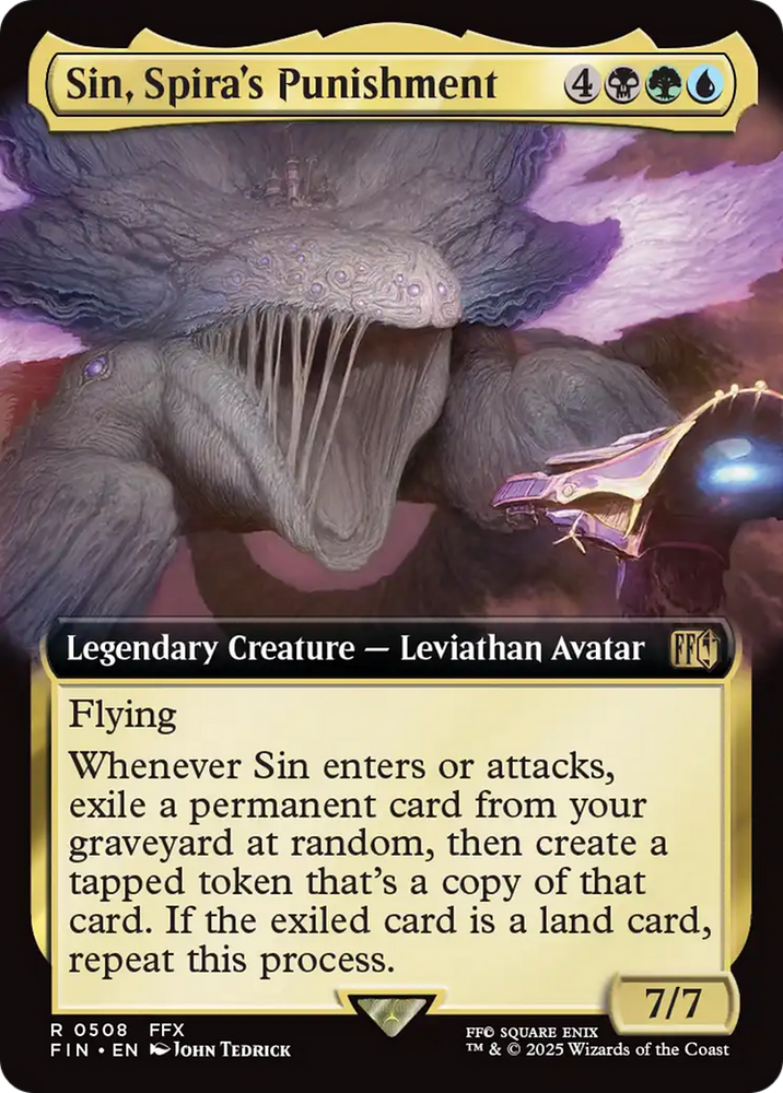 Sin, Spira's Punishment (Extended Art) [FINAL FANTASY] Magic: The Gathering