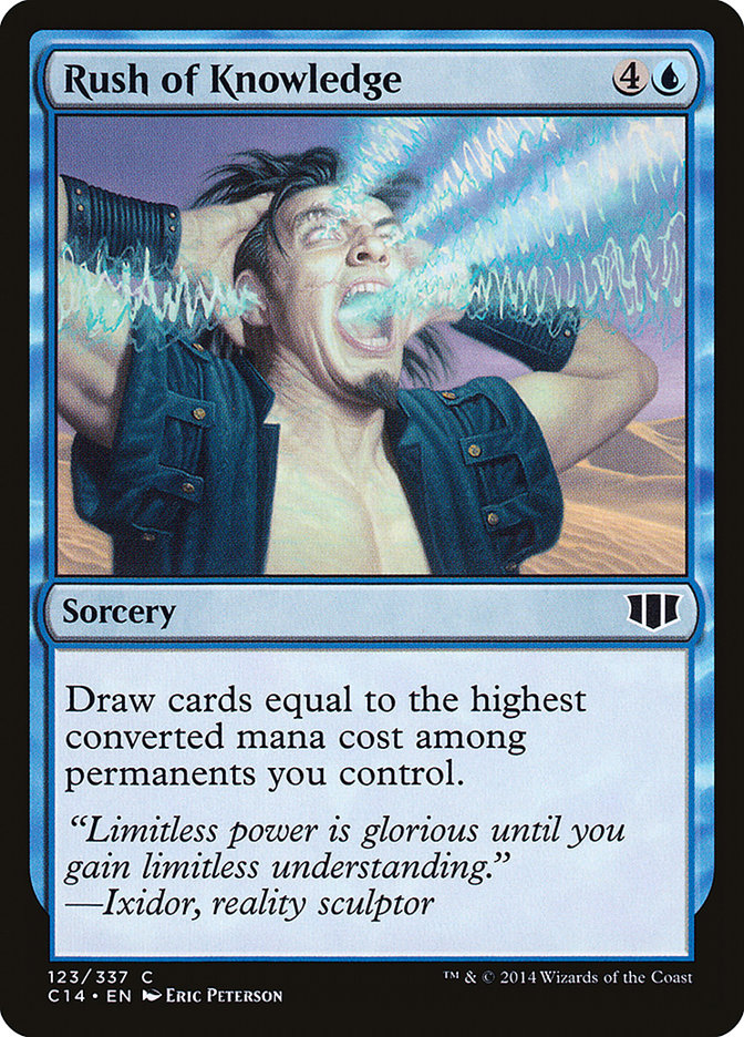 Rush of Knowledge [Commander 2014] Magic: The Gathering