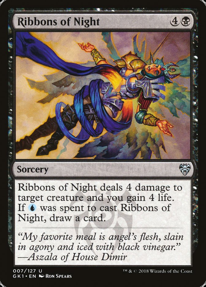 Ribbons of Night [Guilds of Ravnica Guild Kit] Magic: The Gathering