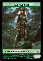 Elf Warrior // Insect Double Sided Token [The Lord of the Rings: Tales of Middle-Earth Commander Tokens] Magic: The Gathering