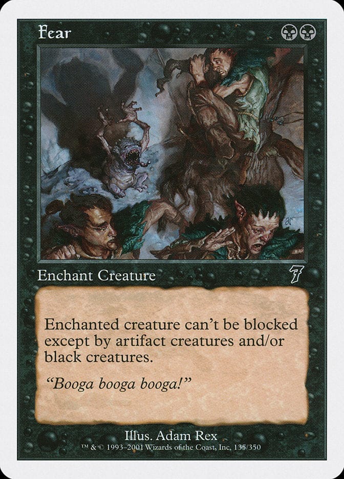 Fear [Seventh Edition] Magic: The Gathering