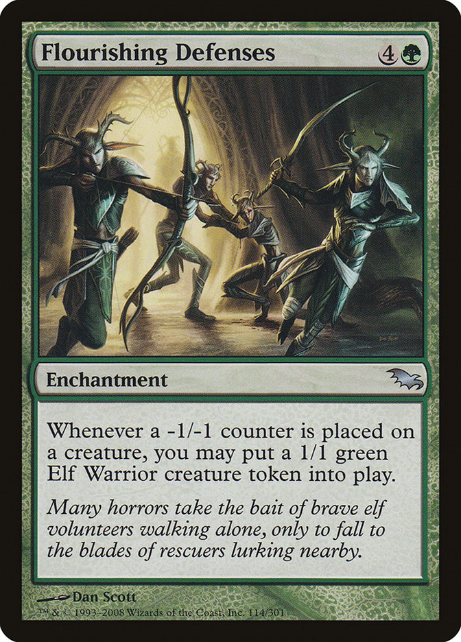 Flourishing Defenses [Shadowmoor] Magic: The Gathering