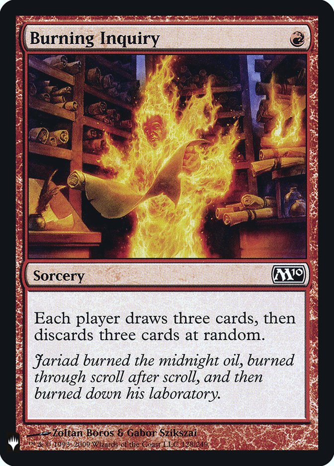 Burning Inquiry [Mystery Booster] Magic: The Gathering