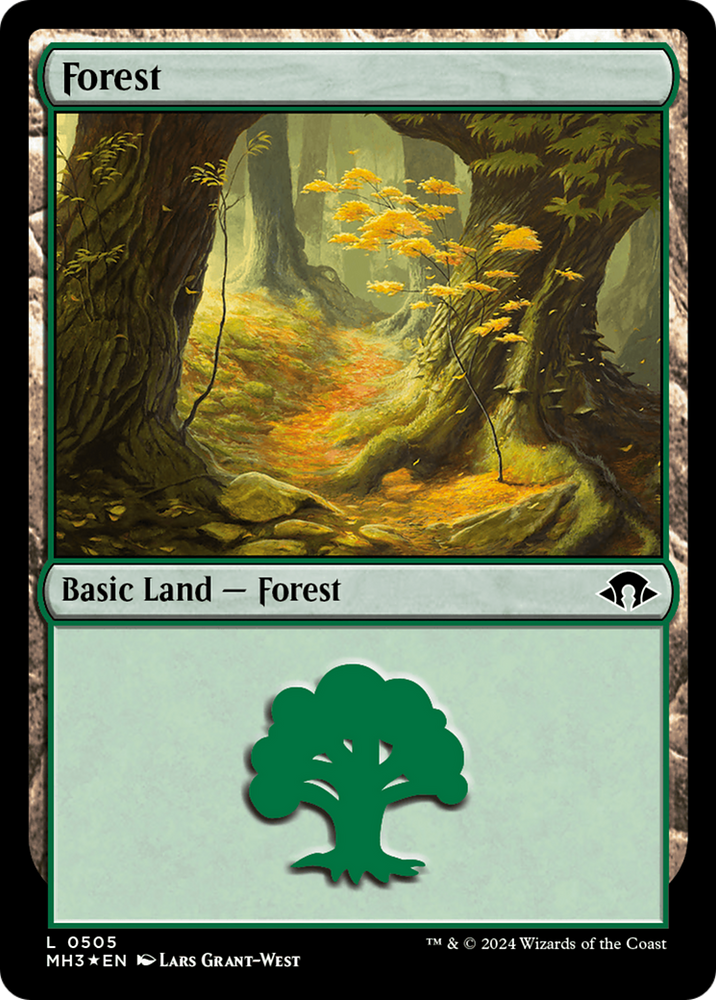 Forest (0505) (Ripple Foil) [Modern Horizons 3] Magic: The Gathering