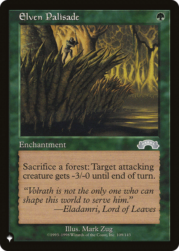 Elven Palisade [The List] Magic: The Gathering