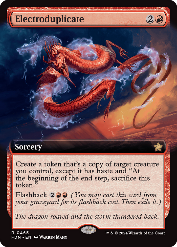 Electroduplicate (Extended Art) [Foundations] Magic: The Gathering