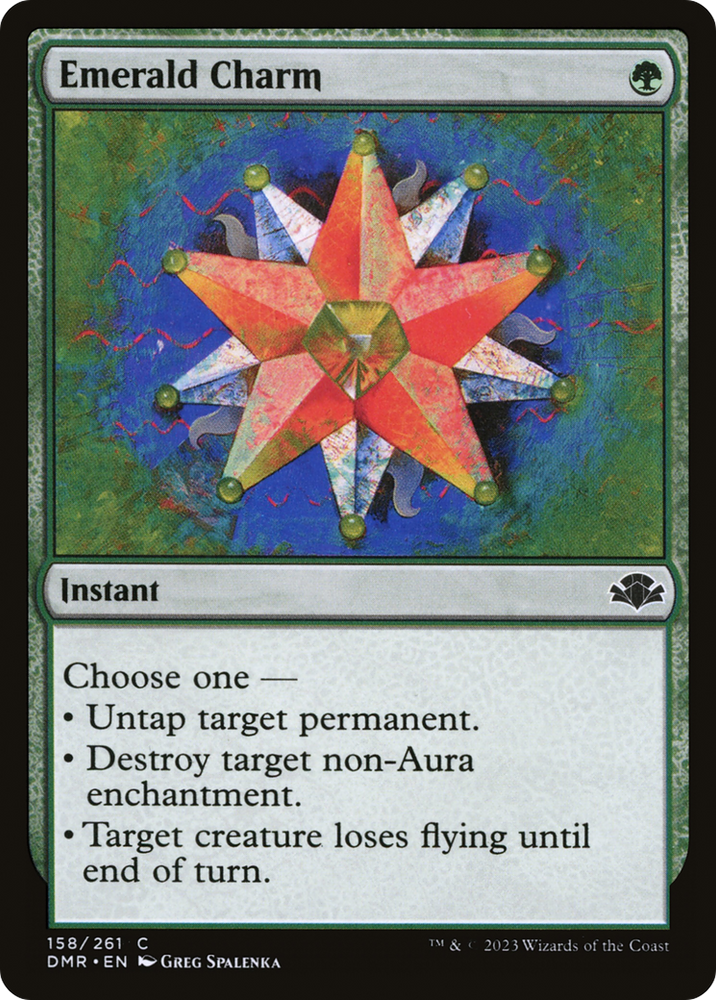 Emerald Charm [Dominaria Remastered] Magic: The Gathering