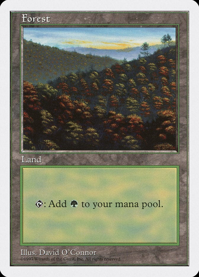 Forest (448) [Fifth Edition] Magic: The Gathering