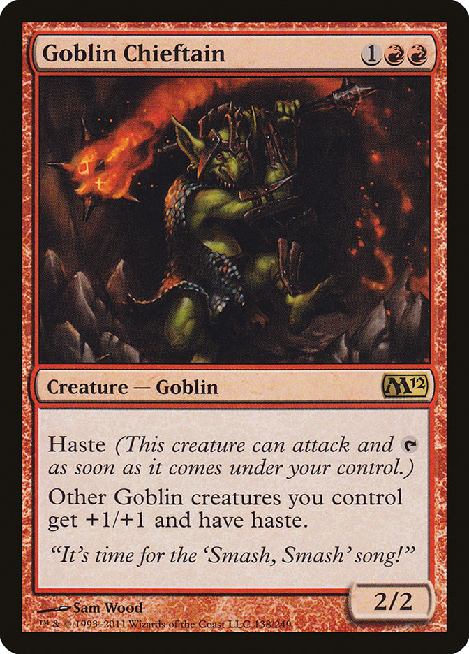 Goblin Chieftain [Magic 2012] Magic: The Gathering
