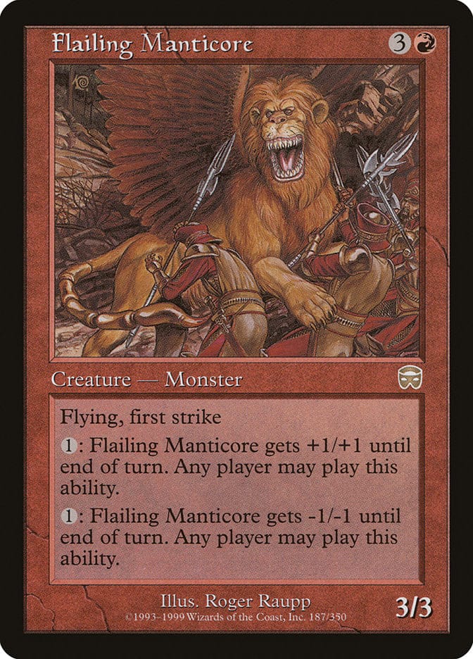 Flailing Manticore [Mercadian Masques] Magic: The Gathering