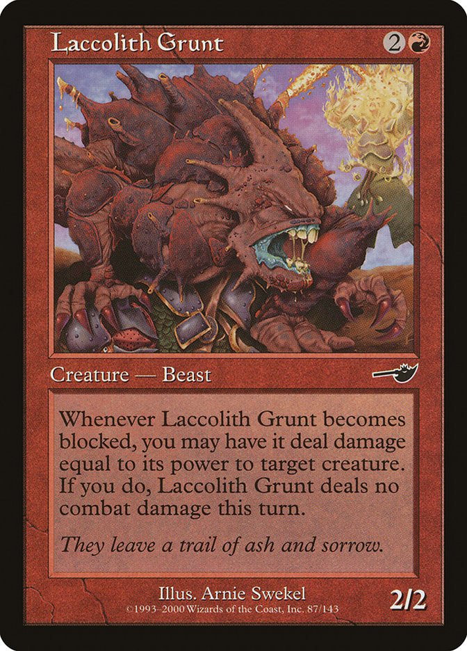 Laccolith Grunt [Nemesis] Magic: The Gathering