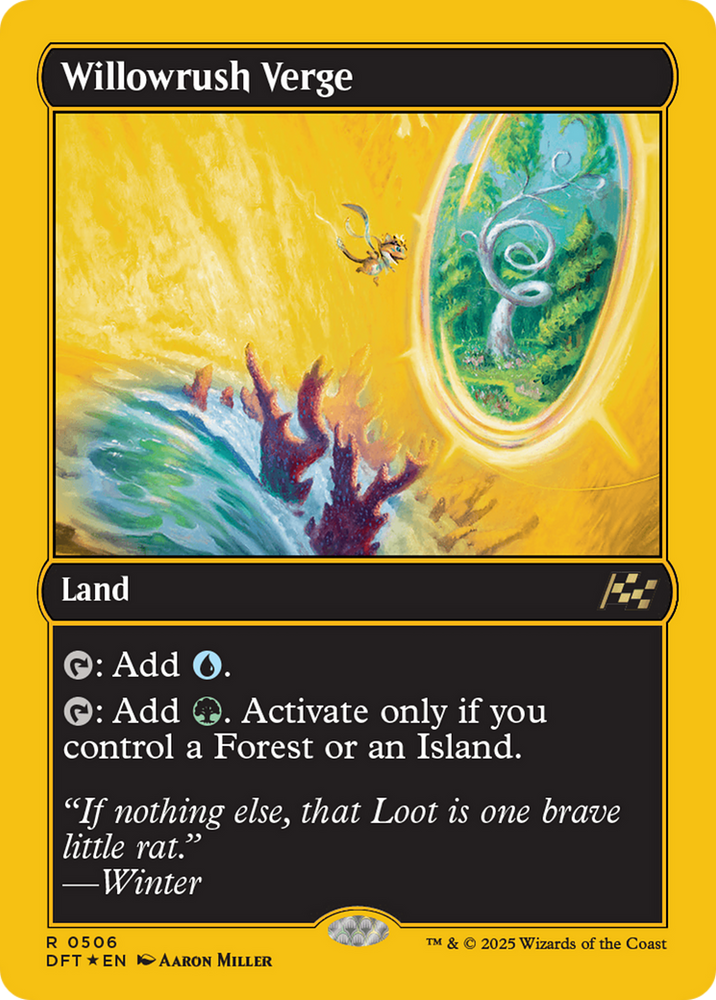 Willowrush Verge (First-Place Foil) [Aetherdrift] Magic: The Gathering