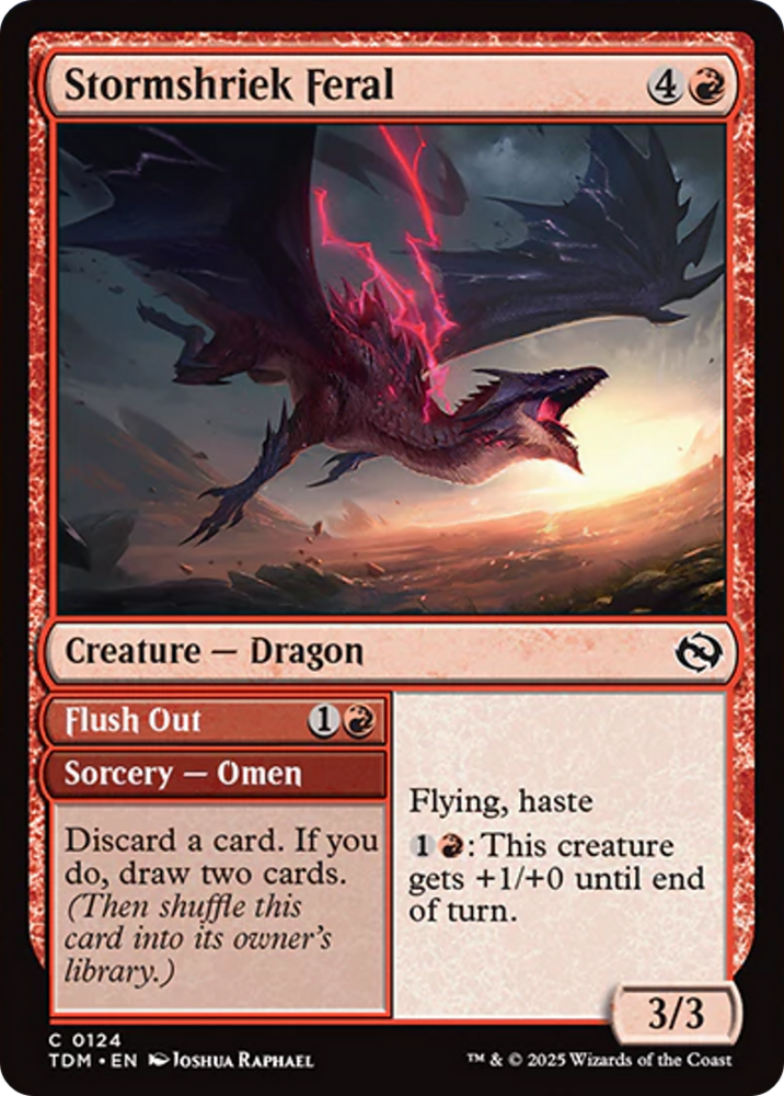 Stormshriek Feral [Tarkir: Dragonstorm] Magic: The Gathering