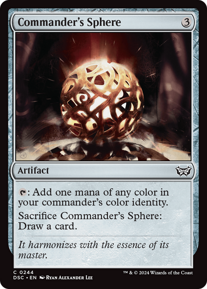 Commander's Sphere [Duskmourn: House of Horror Commander] Magic: The Gathering