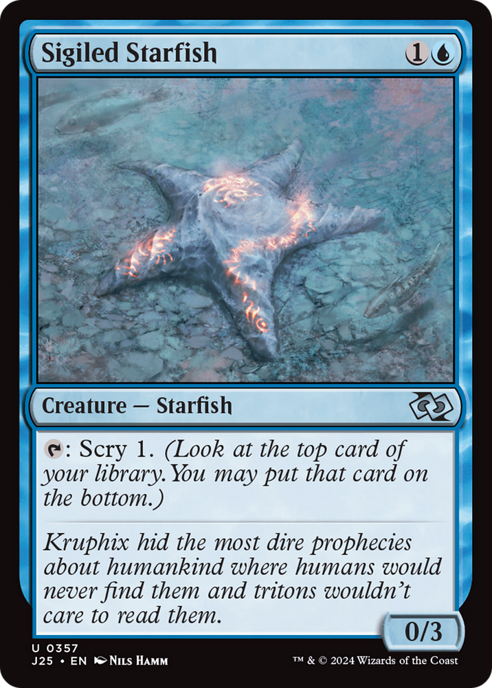 Sigiled Starfish [Foundations Jumpstart] Magic: The Gathering