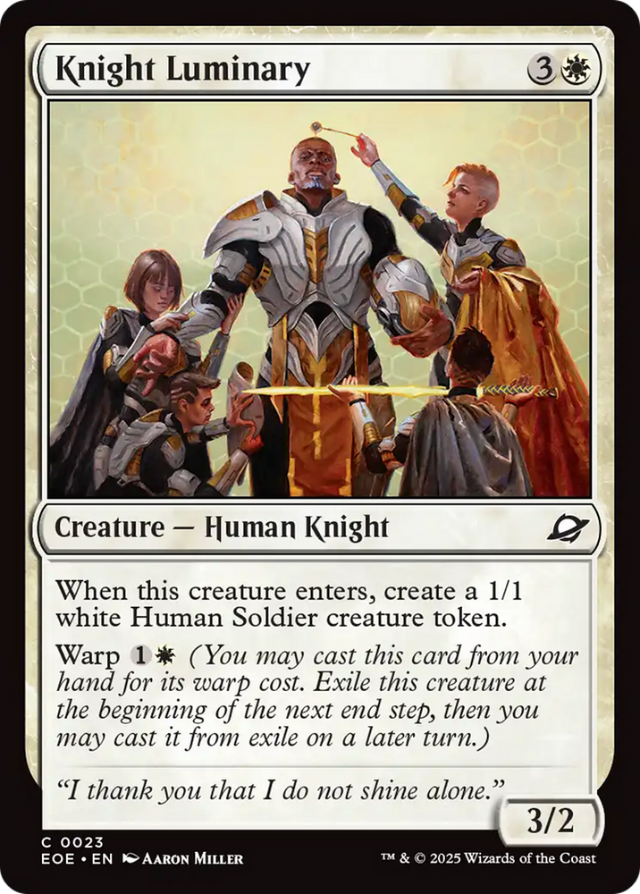 Knight Luminary [Edge of Eternities] Magic: The Gathering