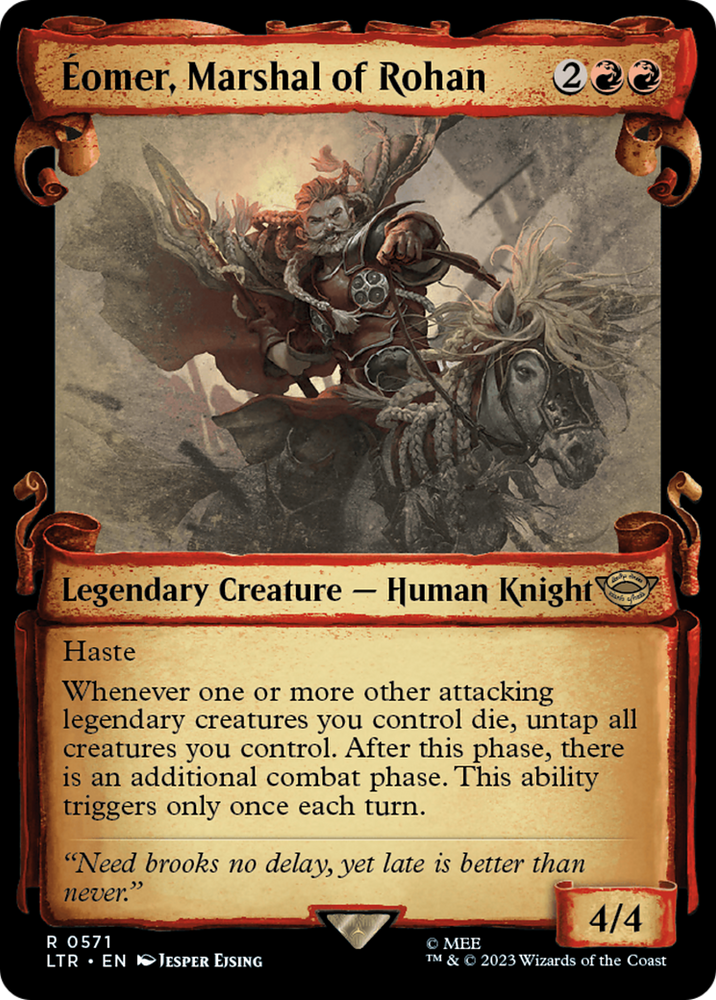 Eomer, Marshal of Rohan [The Lord of the Rings: Tales of Middle-Earth Showcase Scrolls] Magic: The Gathering