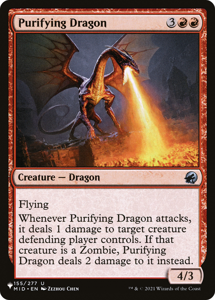 Purifying Dragon [The List] Magic: The Gathering