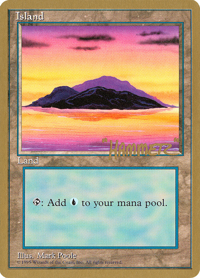Island (shr368) (Shawn "Hammer" Regnier) [Pro Tour Collector Set] Magic: The Gathering