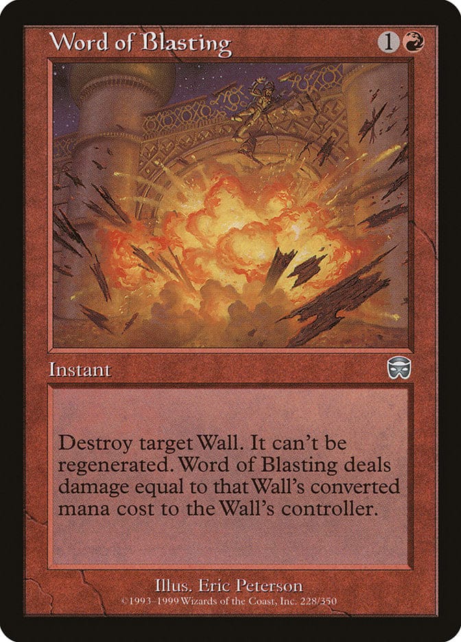 Word of Blasting [Mercadian Masques] Magic: The Gathering