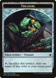 Merfolk // Treasure Double-Sided Token [Friday Night Magic 2018] Magic: The Gathering