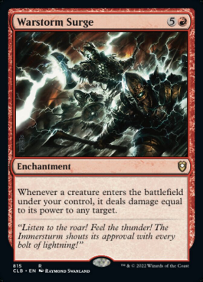 Warstorm Surge [Commander Legends: Battle for Baldur's Gate] Magic: The Gathering